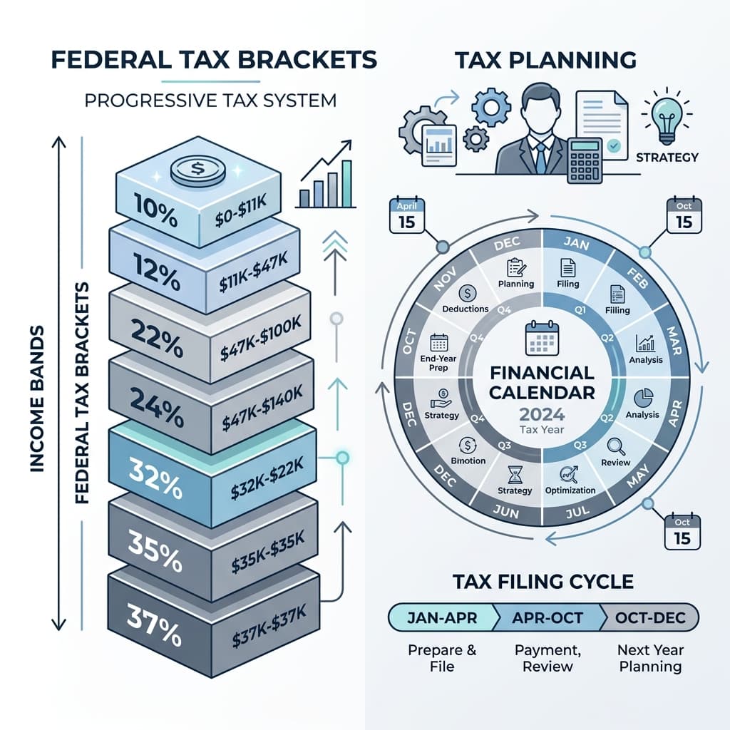 Federal Tax Brackets Visual Guide